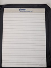 Drug Rep Pharma Item ~ FEMHRT Zip Up File Folder Binder with Notepad