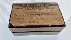 Smith’s Apothecary Birmingham AL Vintage Cardboard Pill Box