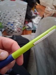 Zyrtec Green/Blue Pen-pharmaceutical drug rep collectibles