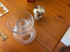 VTG.Dakota 5 INCH Vacuum Oil Co.Pharmacy Apothecary Display Jar 5” Mini RARE SZ.