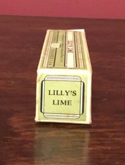 Vintage Lilly’s Lime EMPTY Bottle With Cork in Original Box