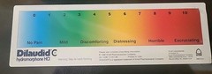 DILAUDID HYDROMORPHONE PAIN SCALE RULER Plastic -Pharmaceutical Rare Promo