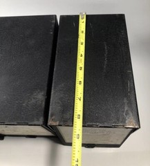 Vintage McCracken Metal File Pharmacy Prescription Box Industrial Rx Lot 3 Blk