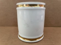 Vintage LACTUCA SATIVA Frazee Freres Porcelain Apothecary Canister IMPERIAL GLAS