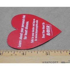 Bayer Aspirin Promo Magnet Trust Your Heart to Bayer