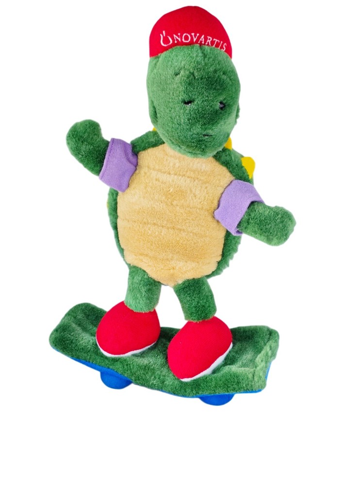 Novartis Pharma Drug Rep Promo Skateboarding Turtle Plush 12″ Creature Comforts