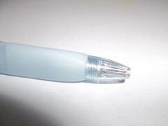 Prozac Weekly Fluoxetine Promotional Plastic Pen – Translucent Blue Rubber Grip