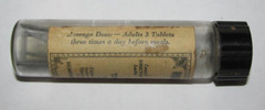 Vintage Glass Bottle Tube Humphreys „24“ Tonic Tablets New York, NY