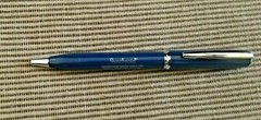 New Drug Rep Item Synthroid Blue Silver Metal Pen