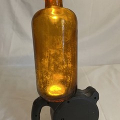 Lehn & Fink New York Brown Glass Apothecary Bottle 3″ X 7″