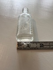 Vintage Clear Glass Medical Bottle Antique Apothecary 4” Pharmacy