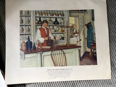 A History Of Pharmacy In Pictures by Parke Davis Set of 40 Prints 1957