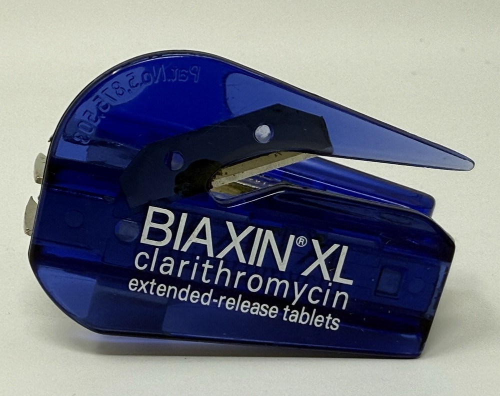 Biaxin XL Clarithromycin Staple Remover Letter Opener Pharmaceutical Rep Erkie