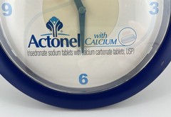 Vintage Actonel With Calcium Pharmaceutical Promotional Advertising Clock