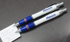 Hyalgan Lot 2 Metal Clad PENS Drug Rep Pharmaceutical Promo Medical Advertising