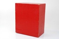 Vintage Medical Pharmaceutical Orange Box Crate Koi Fish Logo Made in Japan