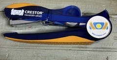 Vtg Crestor Pharmaceutical Drug Rep Tapeler Tape Dispenser Stapler Combo READ