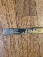 VINTAGE ‚CHLOROMYCETIN ANTIBIOTIC 12 INCH ADVERTISING RULER – TAPE MEASURE