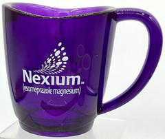 Pharmaceutical Promo Nexium Plastic Purple Mug Drug Rep Premium Giveaway