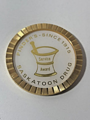 Service Award Felt Backed Coaster Pinder’s Saskatoon Drug Canada