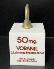 Vintage 1974 Voranil Clortermine Pharmaceutical Rep Marketing 2 lb Paperweight