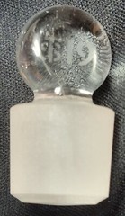 Hydrocloric (Misspelled) Acid Dilute Apothecary Glass & Stopper Vtg Retro KIMAX