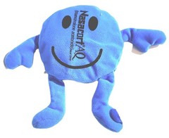 Rare 3 BLUE BEAN BAGS Pharmaceutical Advertising for „NASACORT NASAL SPRAY“