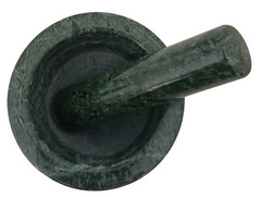 Green Natural Stone Marble Footed Mortar & Pestle 4″x3.77″