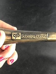 Vtg 1992 Schering metal Mortar and Pestle 30th Edition Christopher Columbus GS6