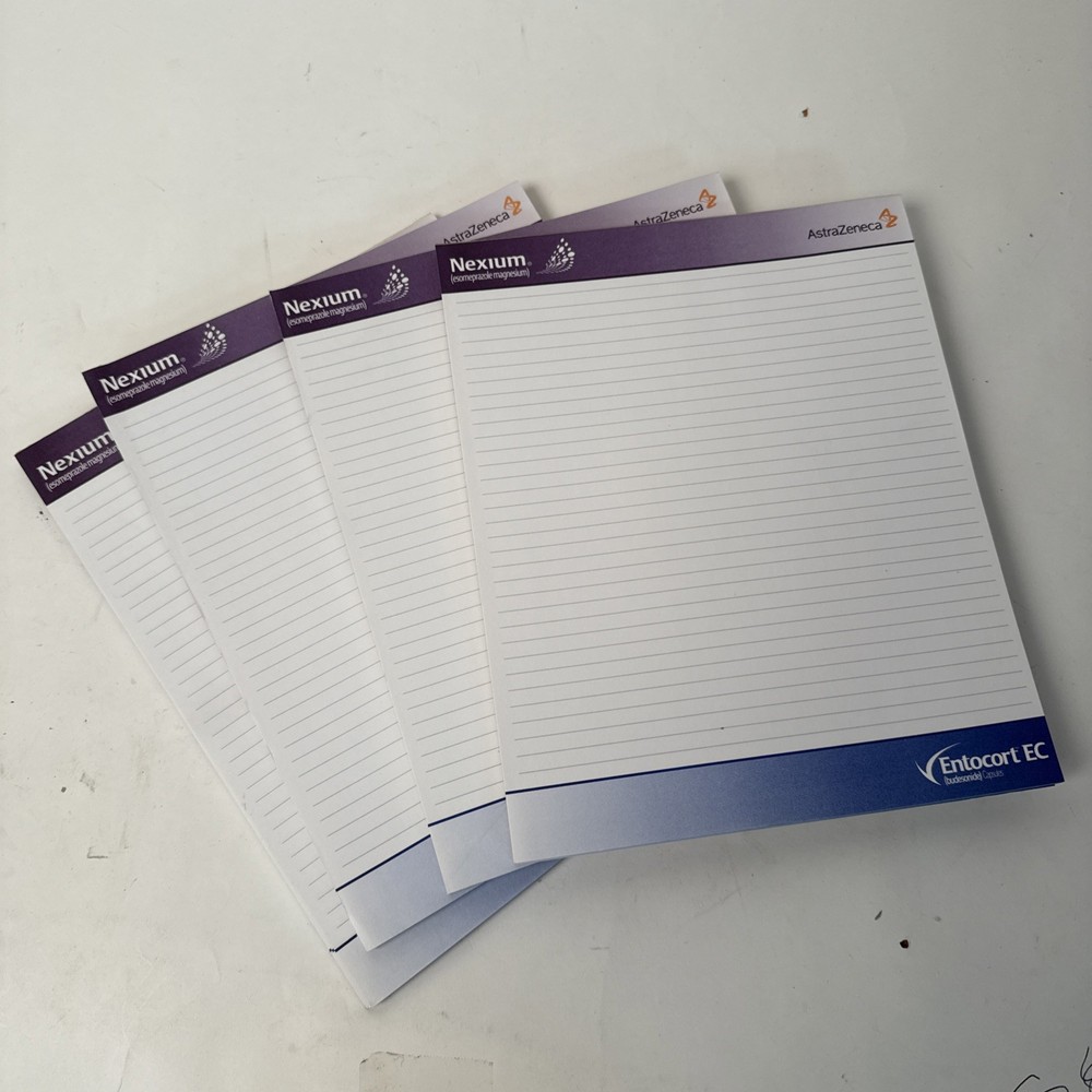 Nexium Entocort EC 8×10 Notepads – Lot Of 4