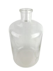 17” Tall Vintage Pyrex Clear Glass Science Labware Bottle Hand Blown