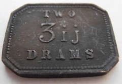 Victorian Two Drams Apothecary Weight Standard W&TA