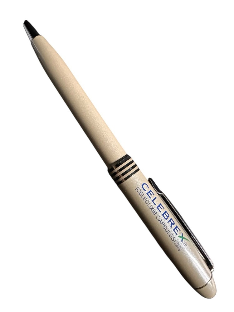 Celebrex Drug Rep Pharmaceutical Metallic Advertising Promo Clicker Pen