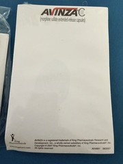 Avinza Morphine CII Pen & Pad Pharmaceutical Medical Advertising w Info Sheet