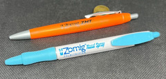 LOT of 2 ZOMIG Medical Drug Rep Pharmaceutical Pens Pull Out Advertising