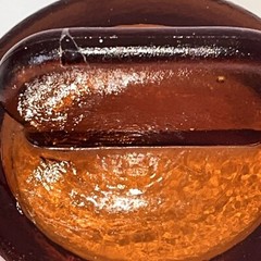 Antique Amber Pharmacy Drug Store Glass Apothecary Jar Bottle Marked 1000 8.5”H