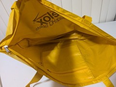 Avelox Tote Bag (UNISEX) Promotional Drug Company Yellow READ