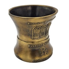Bronze Mortar Louis Dufilko Jr Rx Pharmacist 1816 Secundum Artem Pharmacy Museum