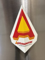 Rare Vintage Pharmaceutical Medical Refrigerator Magnet Holder Paper Clip