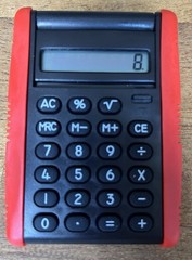 Cardura Pharma Drug Rep Doctor Giveaway Plastic Desktop Calculator – NOT WORKING