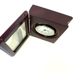 NEW Niaspan Niacin Pharmaceutical Cherry Wood Picture Frame Clock Premium Pharma