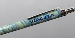 Unique Viagra Metal PEN Marbled Design Drug Rep Pharmaceutical Promo Advertising