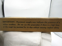 BW – 1930s Creomulsion Coughs Bronchial Atlanta Ga 7 3/4 “ Medicine bottle Box