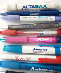 Lot of 10 Pharmacy Drug Representative Pens – Untested- Lot 4