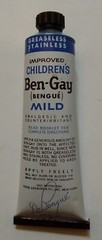 Children’s Ben-Gay, Methyl Salicylate! ©1953, 1958, chest colds & muscular pain