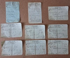 File box & 100 antique prescriptions (1926) – HEROIN, PAREGORIC, BROMIDE