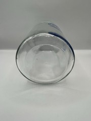 Grafco Medical Apothecary Glass Jar Stainless Lid Blue Letters Tongue Depressors