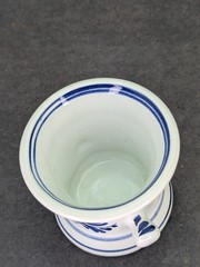 Delfts Squibb Mini Blue White Porcelain Pestle RX Pharmacist Apothecary Vtg