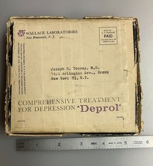 DEPROL – Treatment for Depression – 1960s – Wallace New Brunswick NJ – Empty box
