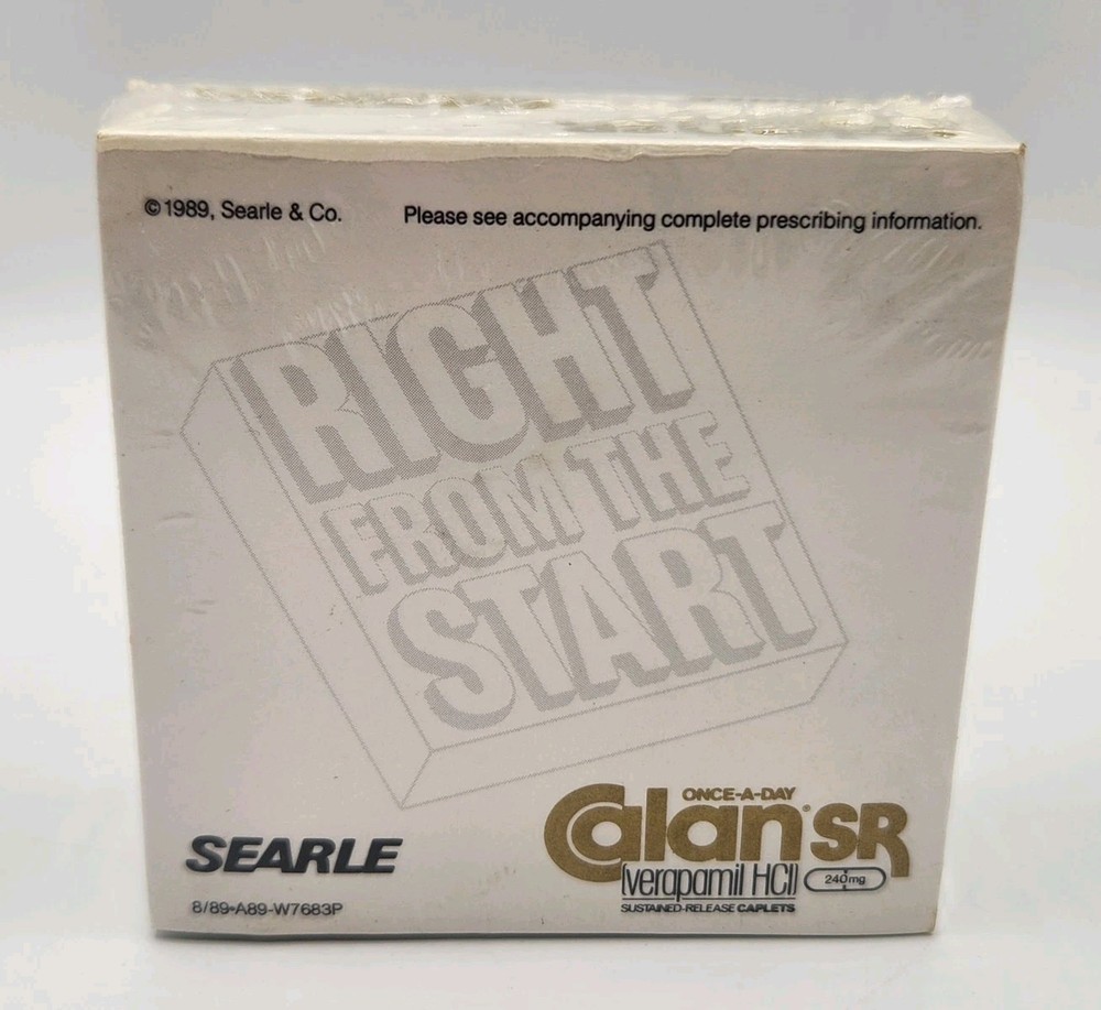 1989 Searle CALAN SR Verapamil Sticky Notes Pharmaceutical Drug Rep Promo NEW